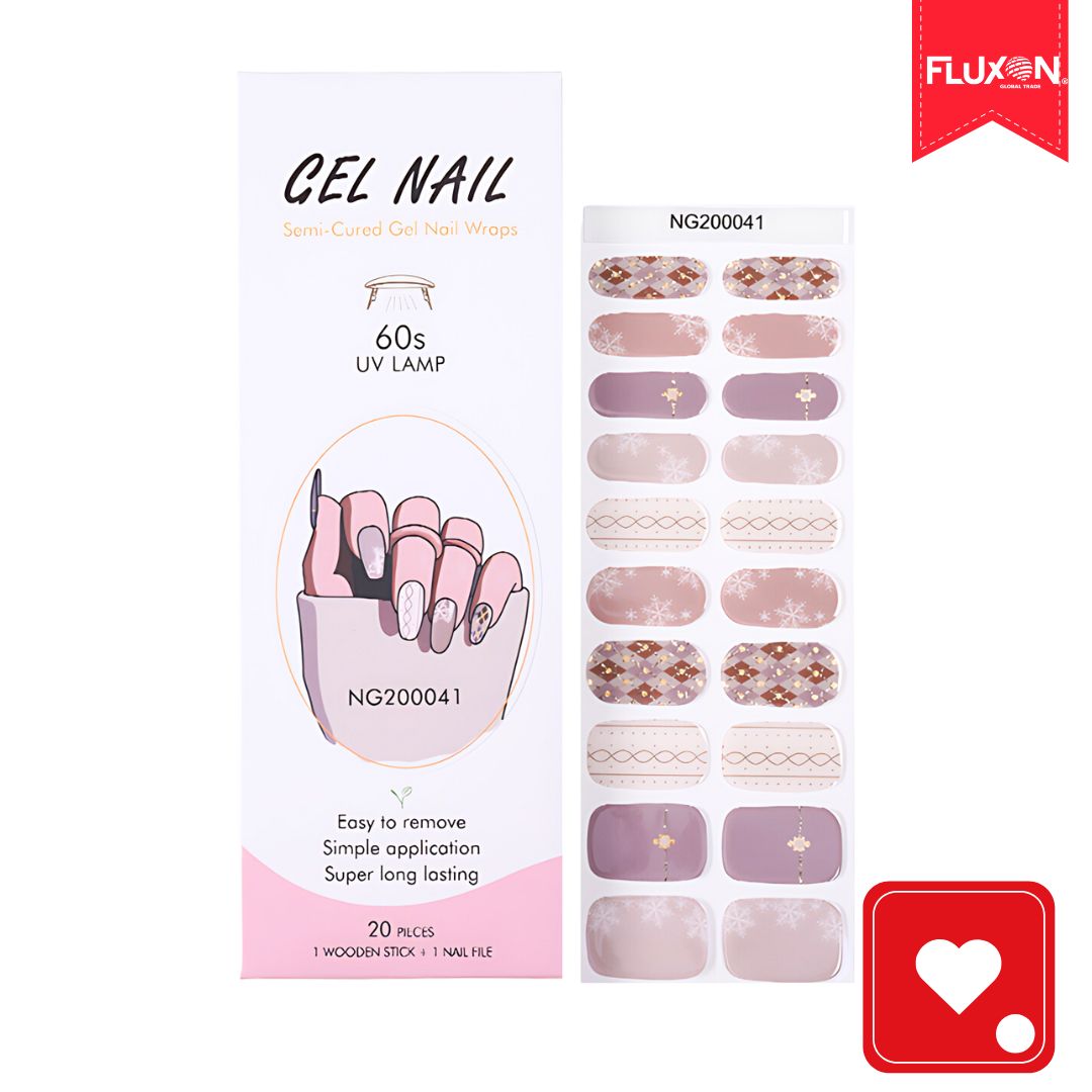 Kit Manilux® | 20 Stickers de Gel Semicurados + Lampára UV ¡50% Off!