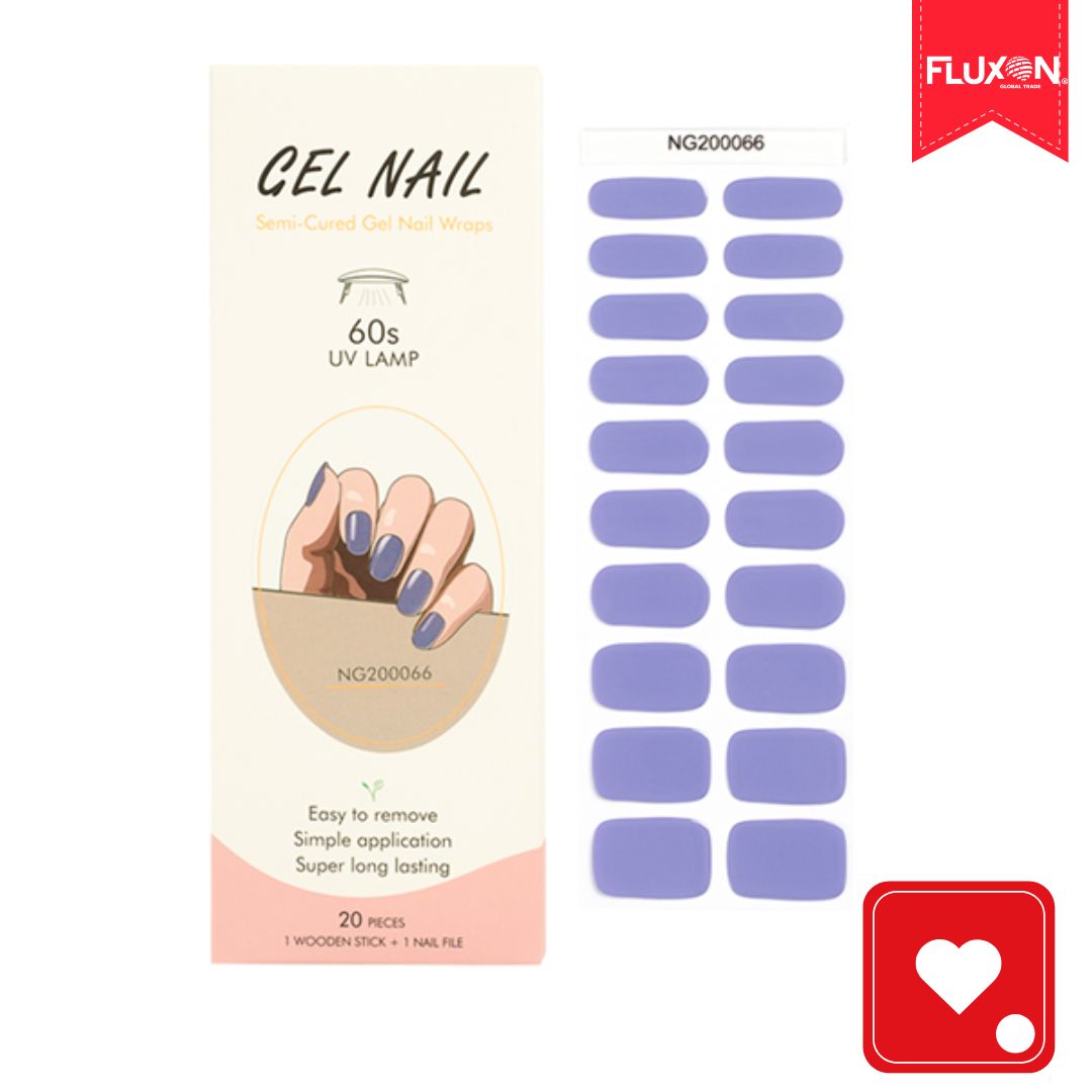 Kit Manilux® | 20 Stickers de Gel Semicurados + Lampára UV ¡50% Off!