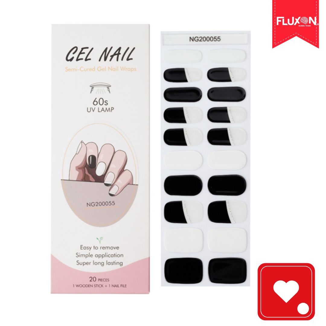Kit Manilux® |  20 Stickers de Gel Semicurados + Lampára UV ¡50% Off!