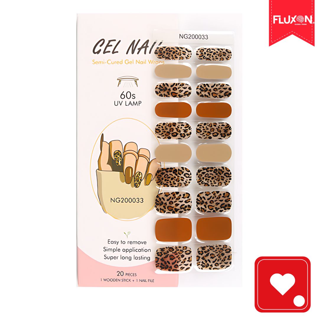 Kit Manilux® |  20 Stickers de Gel Semicurados + Lampára UV ¡50% Off!