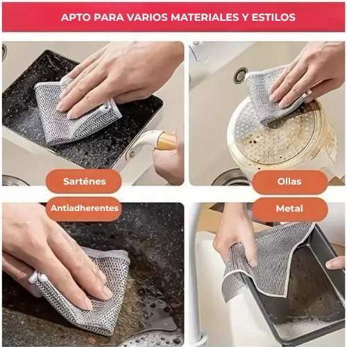 Paños Shynex™ | Elimina suciedad, grasa y manchas en segundos ¡Pagas 5 Llevas 10!